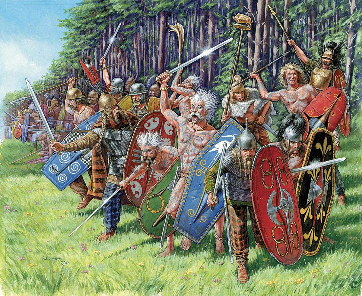 Amazon.com: Zvezda 500788012 Gallic Infantry (WA) Plastic Model